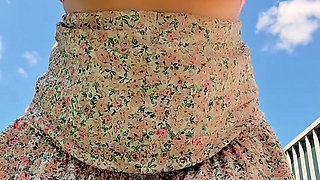 Titty Thursday Strip Tease Hanging Out at the Park