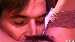 Petite Brunette Surrenders to Vintage Face-Sitting Ecstasy