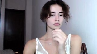 Amateur striptease and Solo masturbation