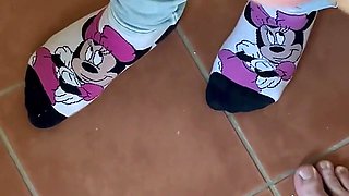 Handjob in the Bathroom Nice Feet