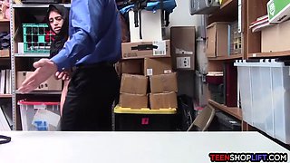 Muslim teen with Huge Tits unloaded stealing from a shop