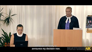 Santa and Gina get naughty with young stud while husband watches in secret