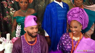 Bride August Skyes Wedding Ceremony Derails Into Wild Group Fuck with Tony Genius, Brad Newman, and