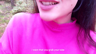 Risky German JOI public masturbation (almost caught)