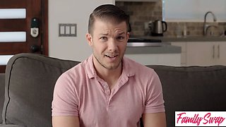 Vanna Bardot finally screws swapbro & kicks off horny af exchange group sex