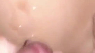 Big Cumshot on Skinny Girl