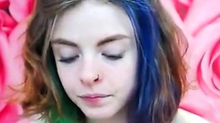 Emo 18-Year-Old With Tattoos Masturbates on Webcam