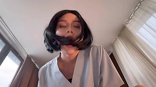 Physiotherapist With Big Tits Gets Ass Fucked