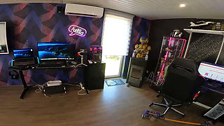 A Stranger Looks at Me Through the Window He Cums in My Mouth