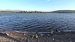 Girl Public Masturbation Near the Lake