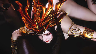 3D Big Boobs Cosplay Super Model Have Gangbang Sex