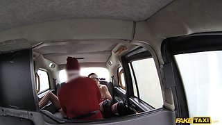 Stella Cox & Tina Kay get nasty in fake taxi FFM threesome with bad bitches