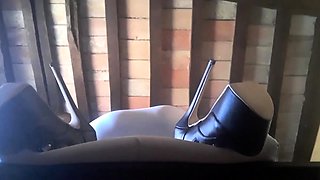 Bound German Amateur Laura On Heels Gets Rough Fucked