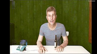 Enjoying the dik in a college dorm adventure