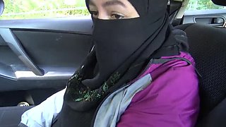 German Man Picks Up Muslim Hijab Girl for Rough Outdoor Sex