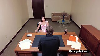 Having Intercourse Stepmom On The Office Desk