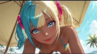 Big Tits Anime Girl Gets Intense Training with Biggest Cock - 3D Hentai Blowjob & Doggy Style