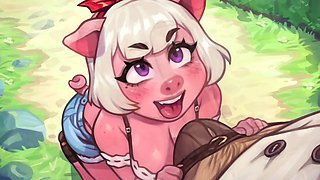 Enjoying an amazing blowjob from my furry princess