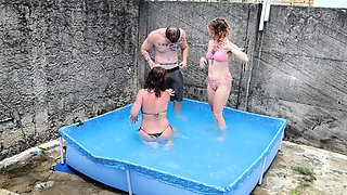 Pool Party with Naughty Stepsisters