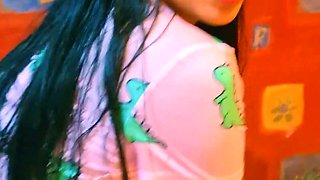 Stepsister is so horny that she lets her stepbrother to lick her and rail her after