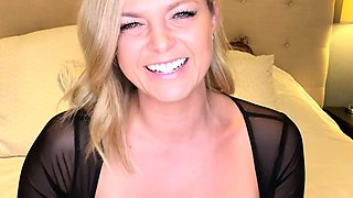 Big Boobed Blonde Masturbates With A Dildo In The Bathroom