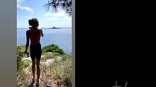 Enjoy a nice view of a trimmed pussy and other beautiful landscapes