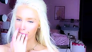 Amateur blond girl with big boobs getting fucked