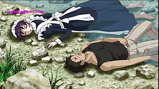Curvy MAID jumps into my cock after she realize that we are stuck on an island