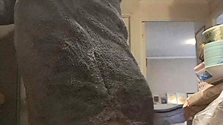 Stepmom Without Panties in the Hot Kitchen