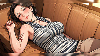 Ai Brunette Teasing in Bed