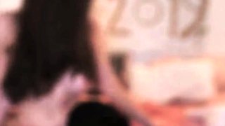 Small titted redhead amateur riding penis in close up