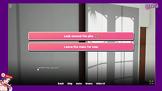 Stepsister in the shower. He lets me look into the steam of the bathroom. EP 2