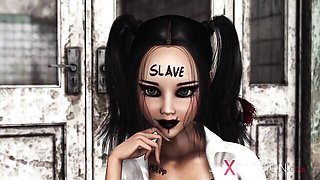Slave xxx with bendy lass from 3DXPassion