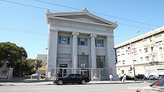 Brunette Bank Teller with Big Round Ass Gets Gangbanged by Bank Crooks in Her Naughty Fantasy