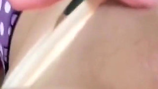 Amateur Actress Masturbates and Touches Her Big Tits