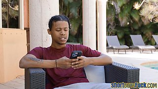 BBC shortking cocksucked by cute slut