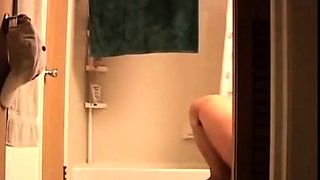 peeping at my blonde stepsister in bathroom