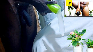 How I fucked and enjoyed sexual moment with a condom filled with water and orgasms while watching wet hot pussy masturbating!