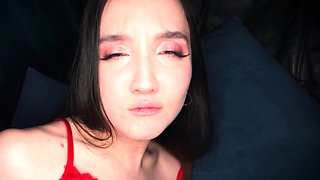 Skinny Russian Teen Brunette Sia Florence Takes Brutal Anal