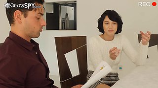 Slutty Nanny Slobbers On Cock Before She Loses Her Job