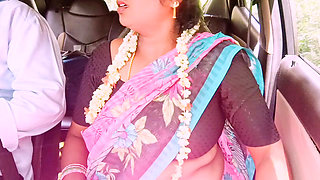 Secretly, bhabi goes for long drives with her husband's younger step brother, betraying his trust.car sex Telugu dirty talks.