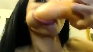 Tattooed Webcam Girl Fists Herself in All Holes