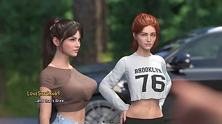 Summer fever - hot cartoon babes getting down in public