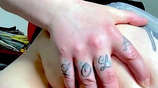 Stacked brunette goes solo toys and masturbation