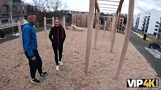 Hot Czech Brunette Sakura Hell Fucks Stranger in Car While BF Watches - HD 1080p