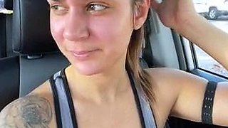 Busty brunette solo masturbation