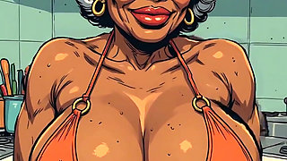 Bikini Old Babes 3D Ai Art