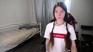 Hot amateur naked teen toys her pussy