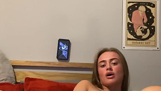 Tattooed goth slut fingers deep and body trembling on cam