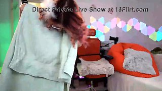 Dancing teenager Lyz massaging clitoris-18flirt